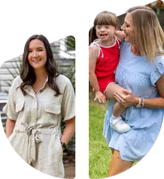 A gif with changing images of Hireup clients and workers in the Hireup logo.
