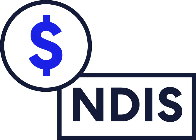 A dollar sign and the name 'NDIS'.