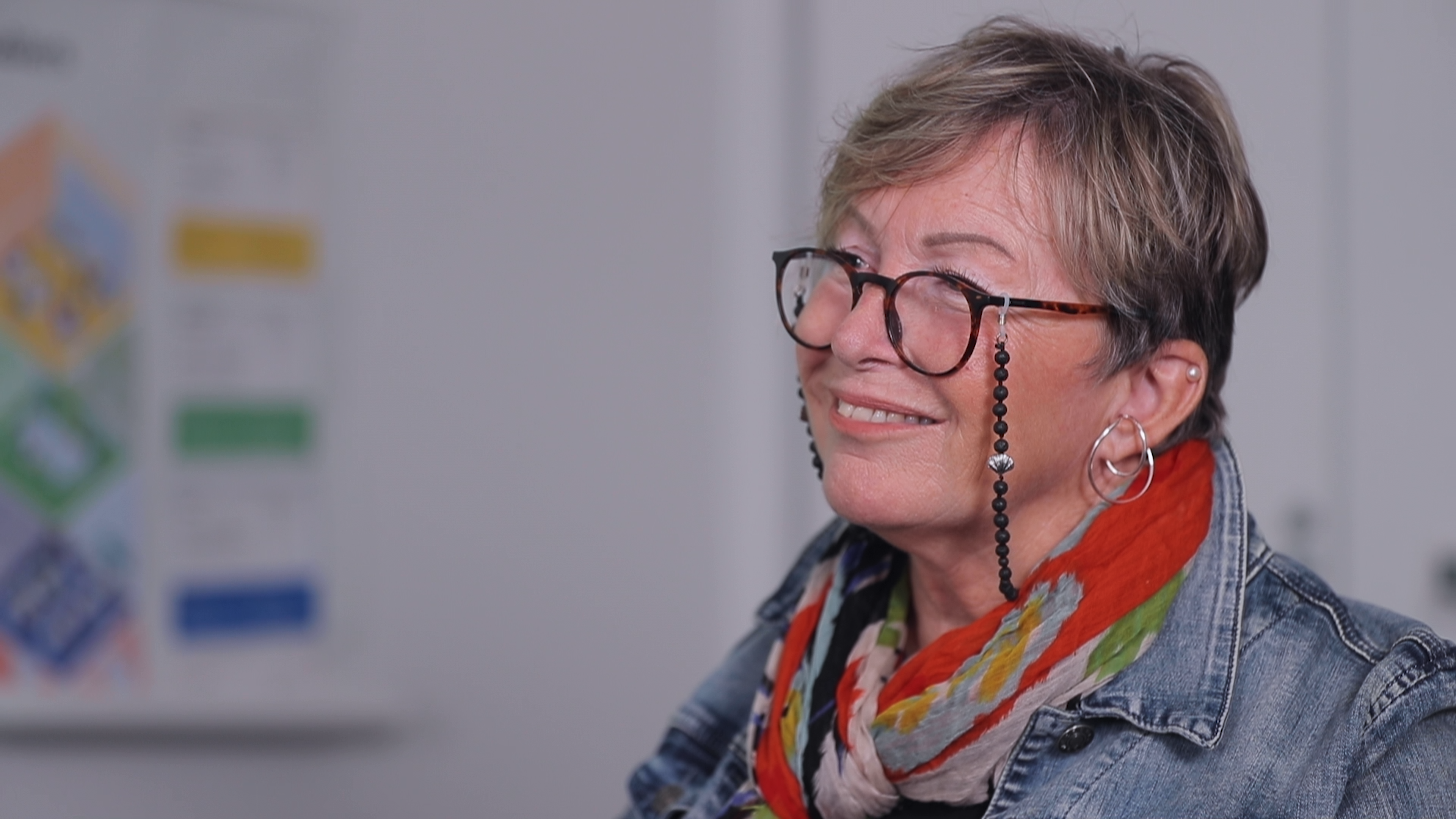 Christine, panel member in the SCIA conversation is smiling