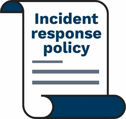 Incident response policy document icon