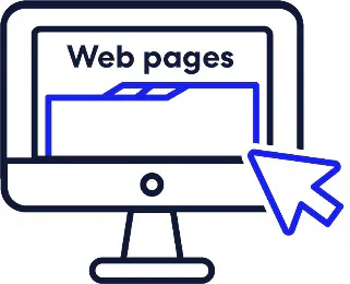 A webpage loading.