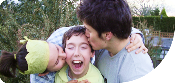 Hireup co-founders Laura and Jordan with their brother, Shane.