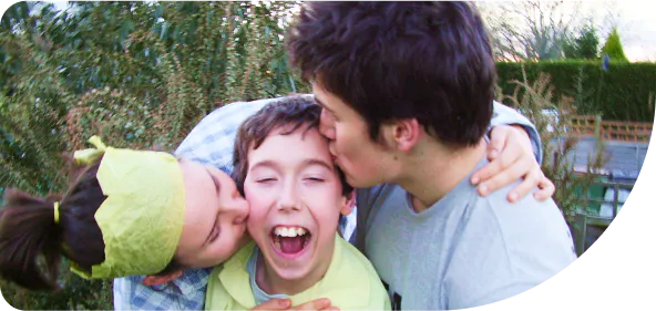 Hireup co-founders Laura and Jordan with their brother, Shane.