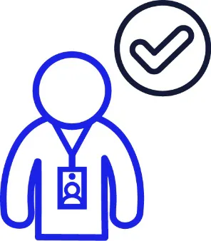 A support worker and a tick.