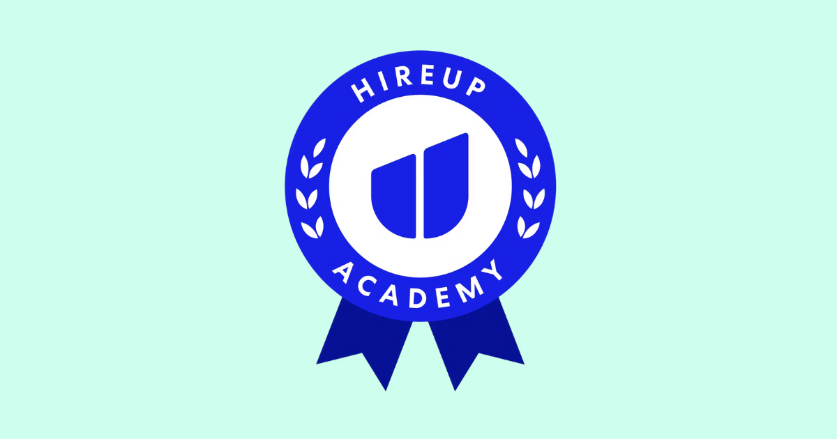 The Hireup academy logo that leads to a news article