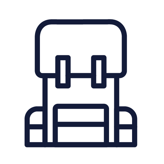Icon of a backpack