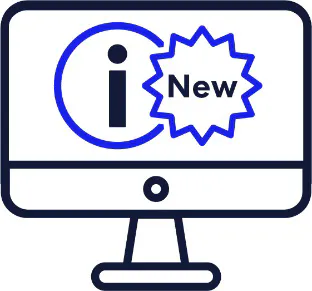 New information on a website.