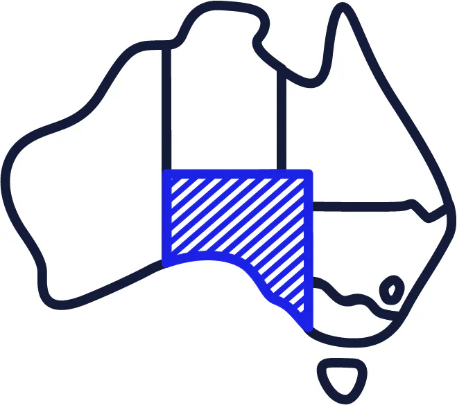 A map of Australia with SA highlighted.