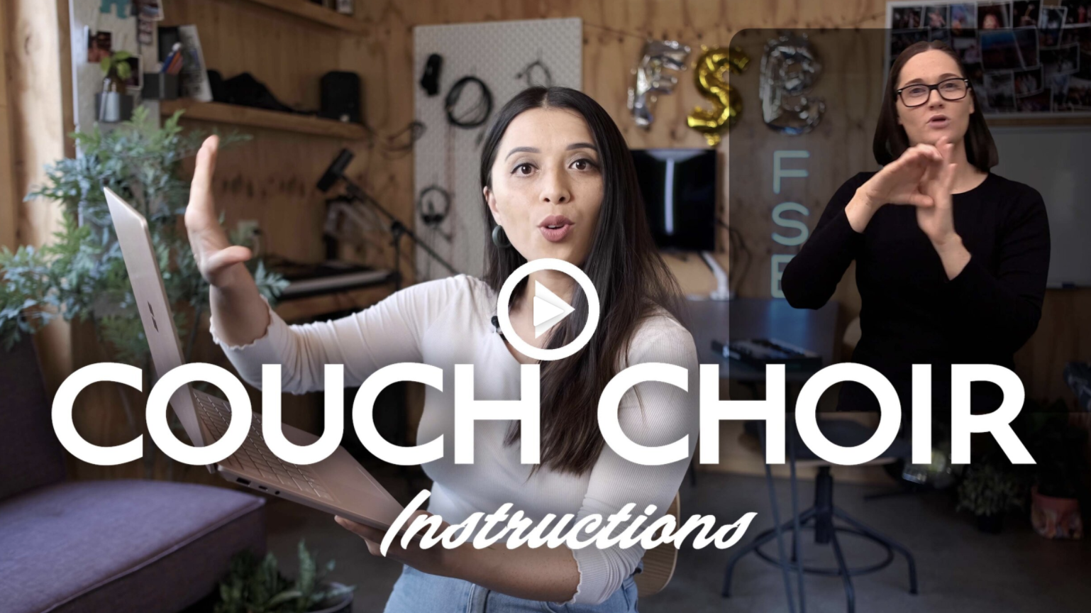 Auslan couch choir "music belongs to everybody" Hireup