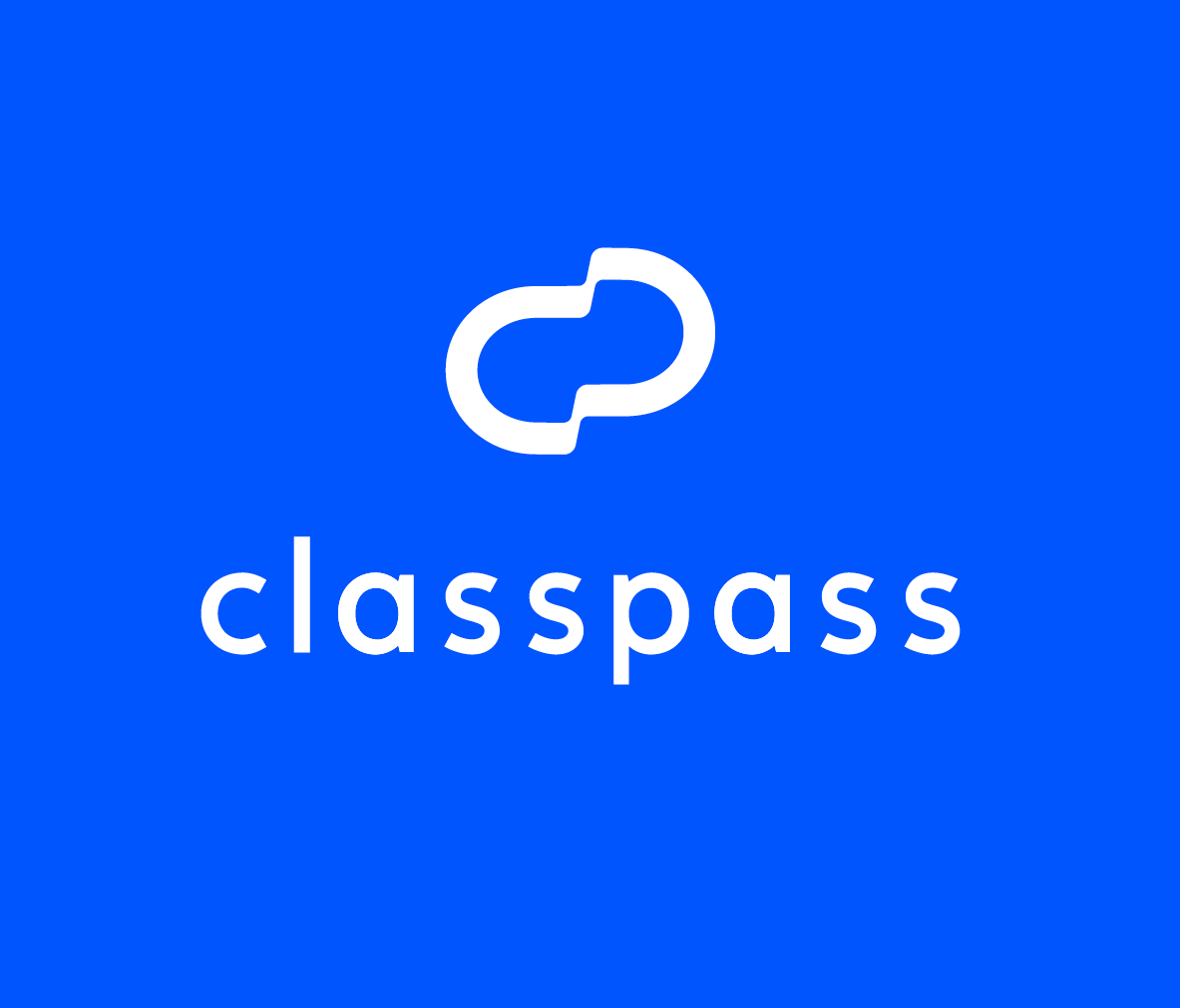 Blue and white Classpass logo.