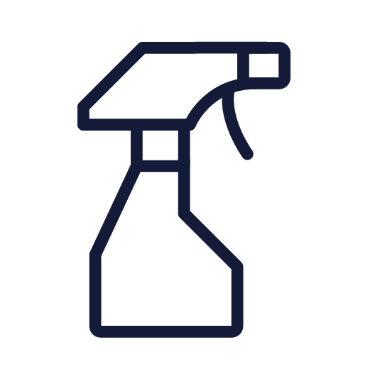 Icon of a bottle of cleaning spray