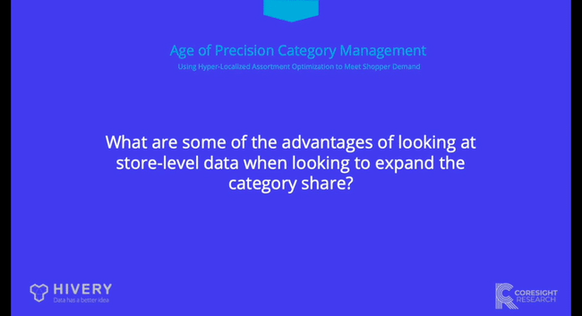 What are some of the advantages of looking at store-level data when looking to expand the category share?