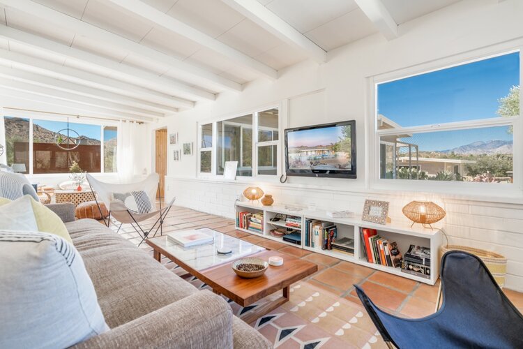 Joshua tree California house living room