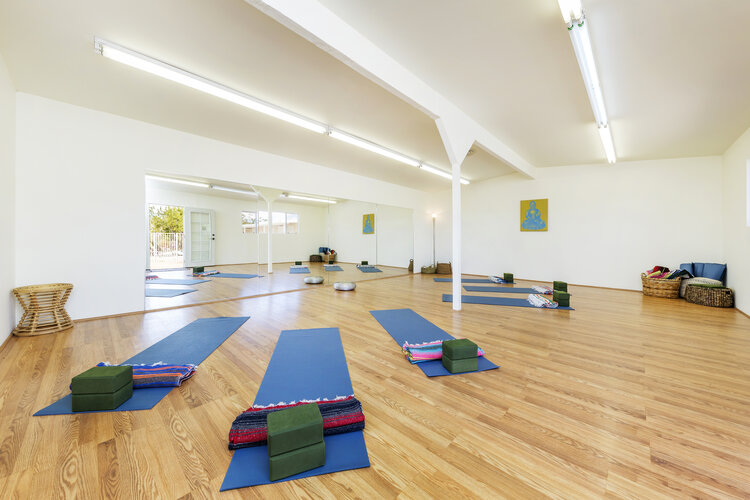 Joshua tree California house yoga room