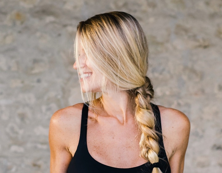 Jill Stout looking to left