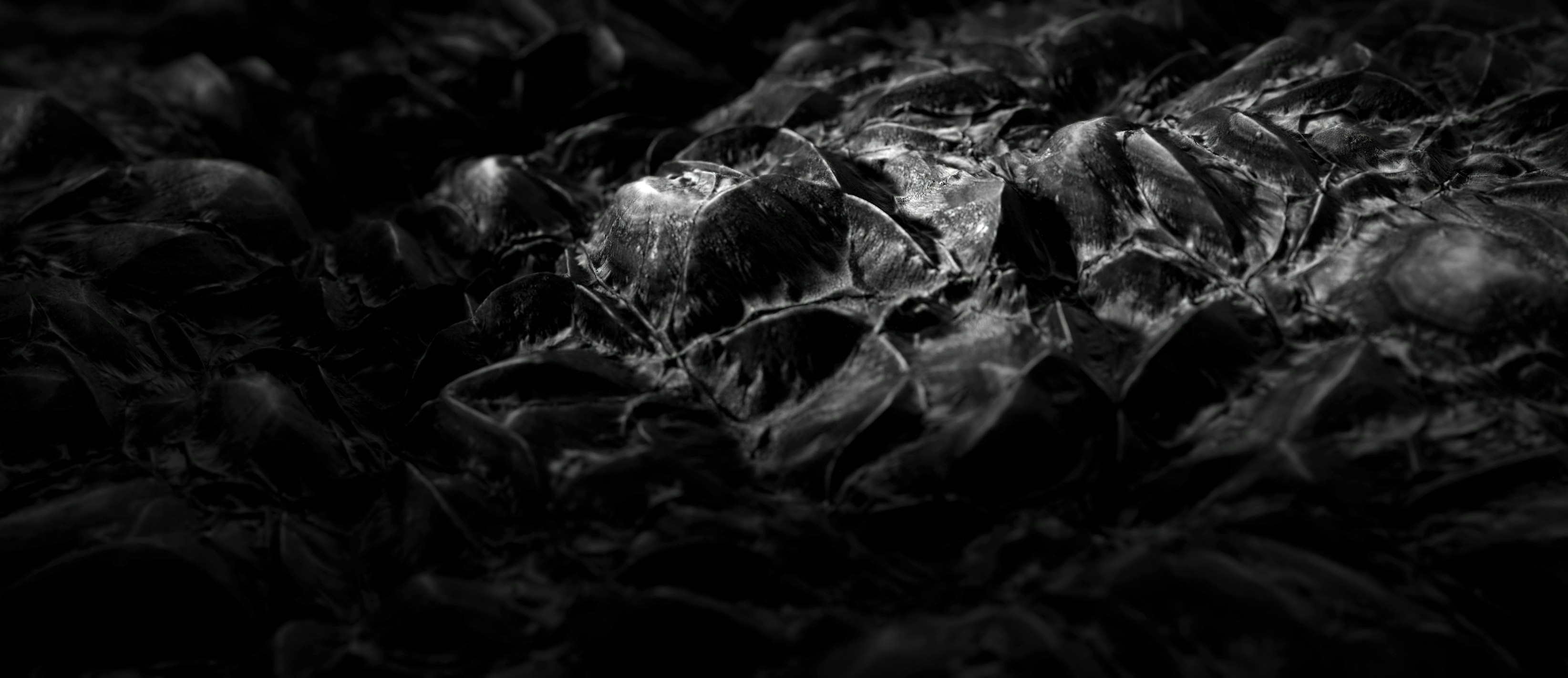 Visuel 3D, VFX d'effets spéciaux en gros plan de matière