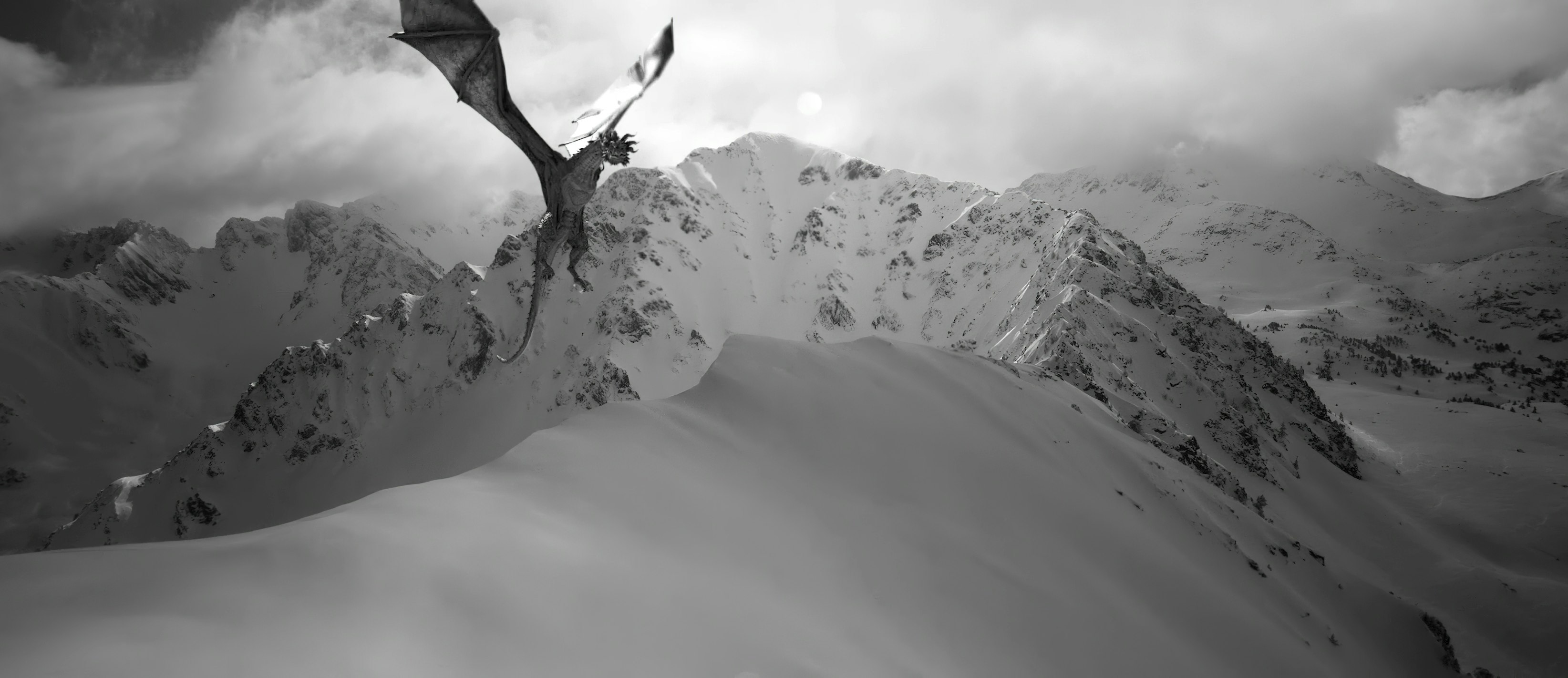 Visuel d'un dragon en 3D, VFX par Hocus Pocus Studio