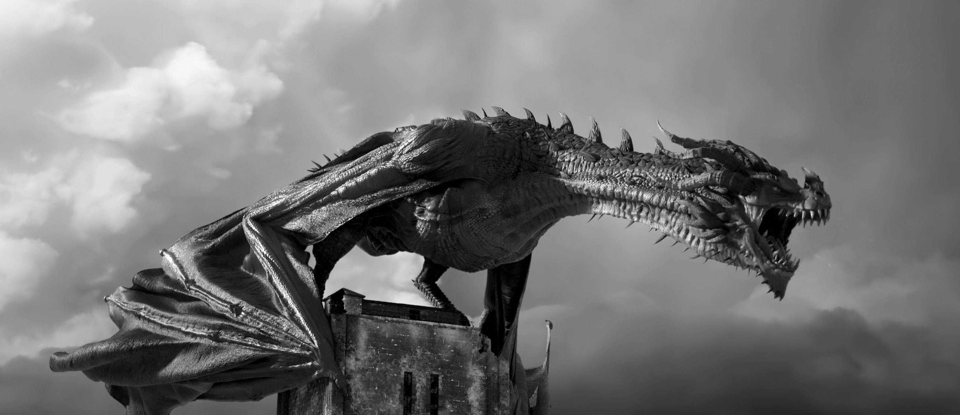 Visuel d'un dragon en 3D, VFX par Hocus Pocus Studio