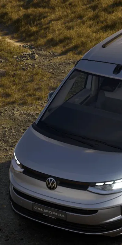 VW California aus der Vogelperspektive