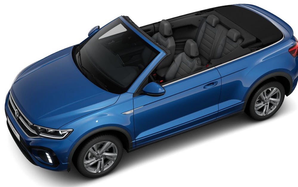 Sichern Sie sich den T-Roc Cabriolet R-Line bereits ab 399 € monatlich im Privatleasing bei Autohaus Hoffmann.