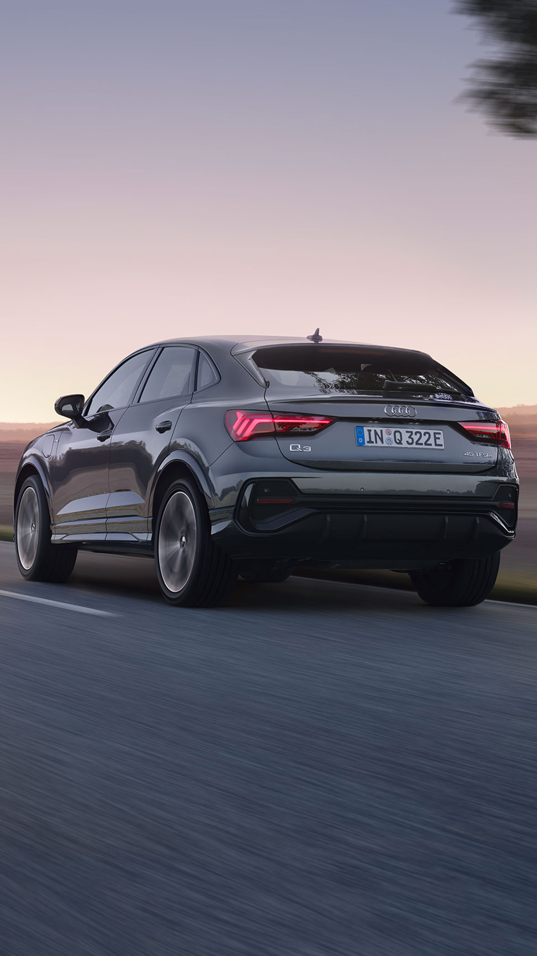 Heckansicht des Audi Q3