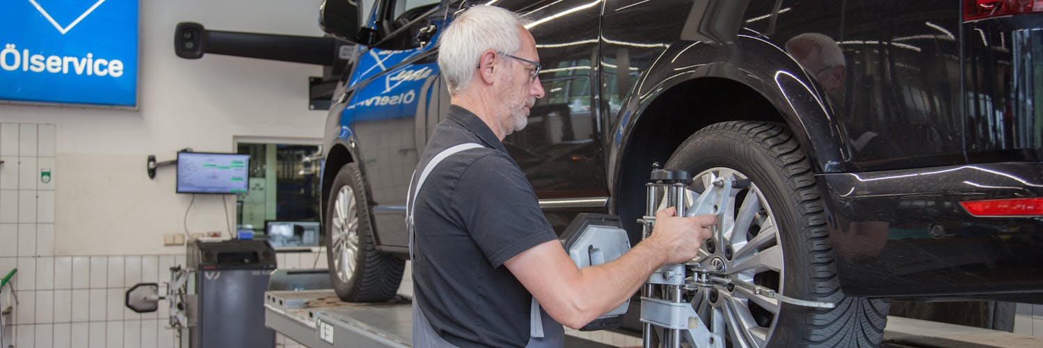 Achsvermessung im April