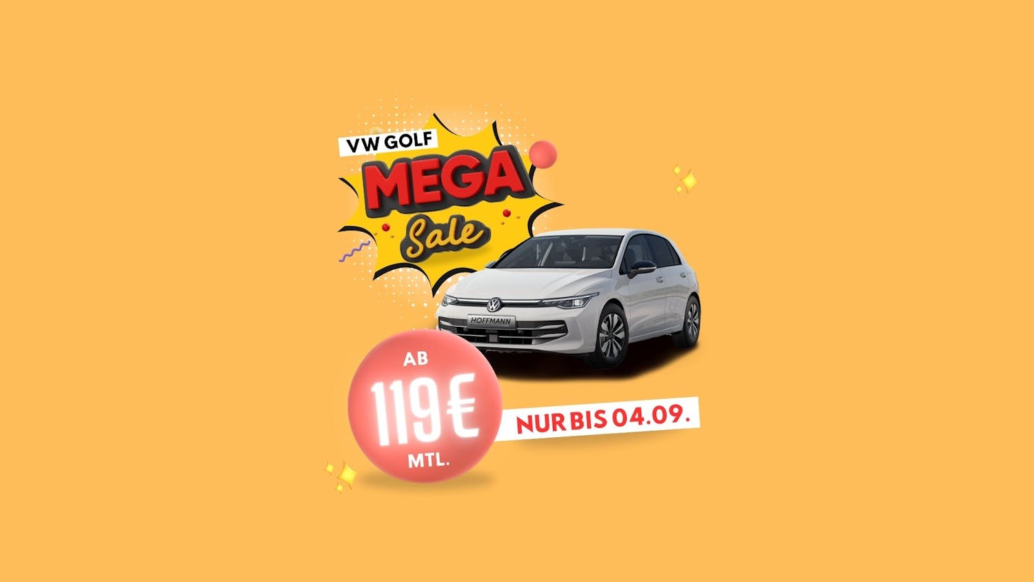 Golf Mega Sale Sonderleasing Angebot Autohaus Hoffmann