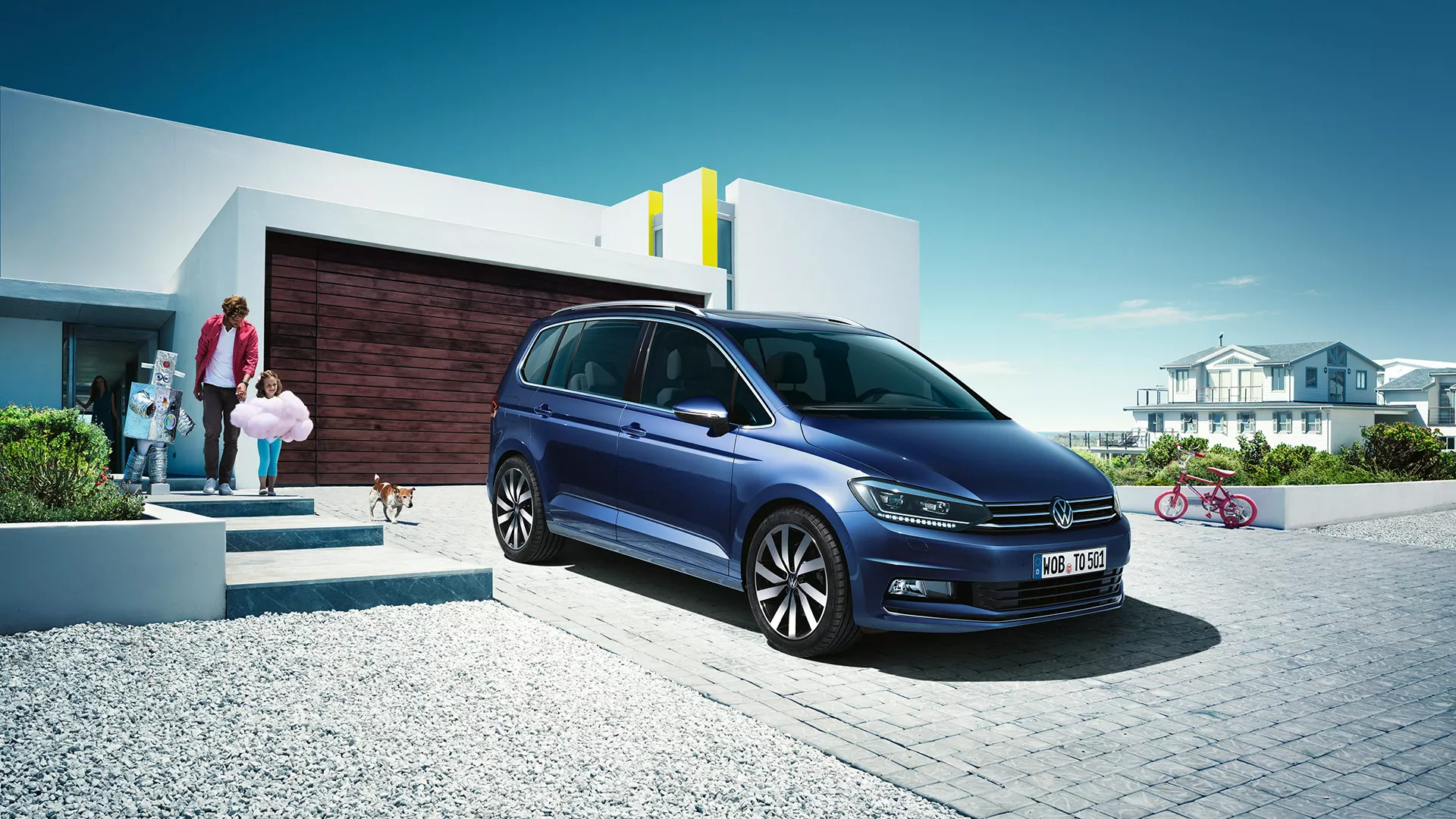 VW Touran blau