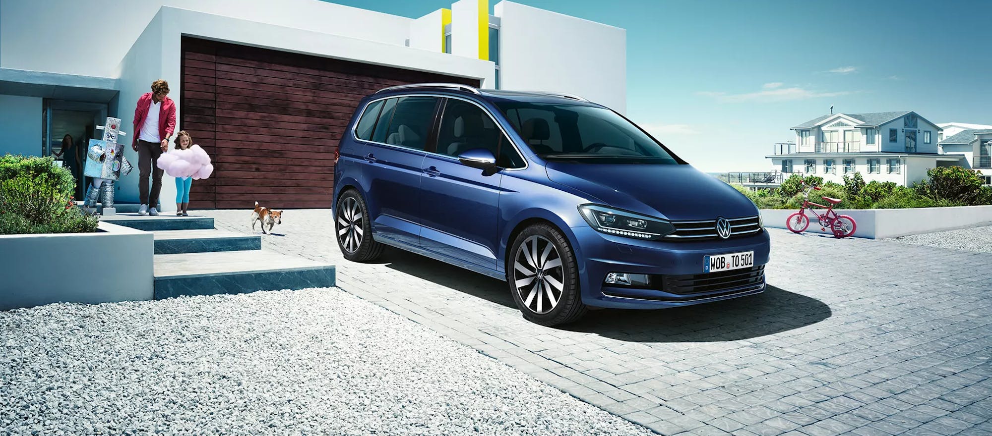VW Touran blau