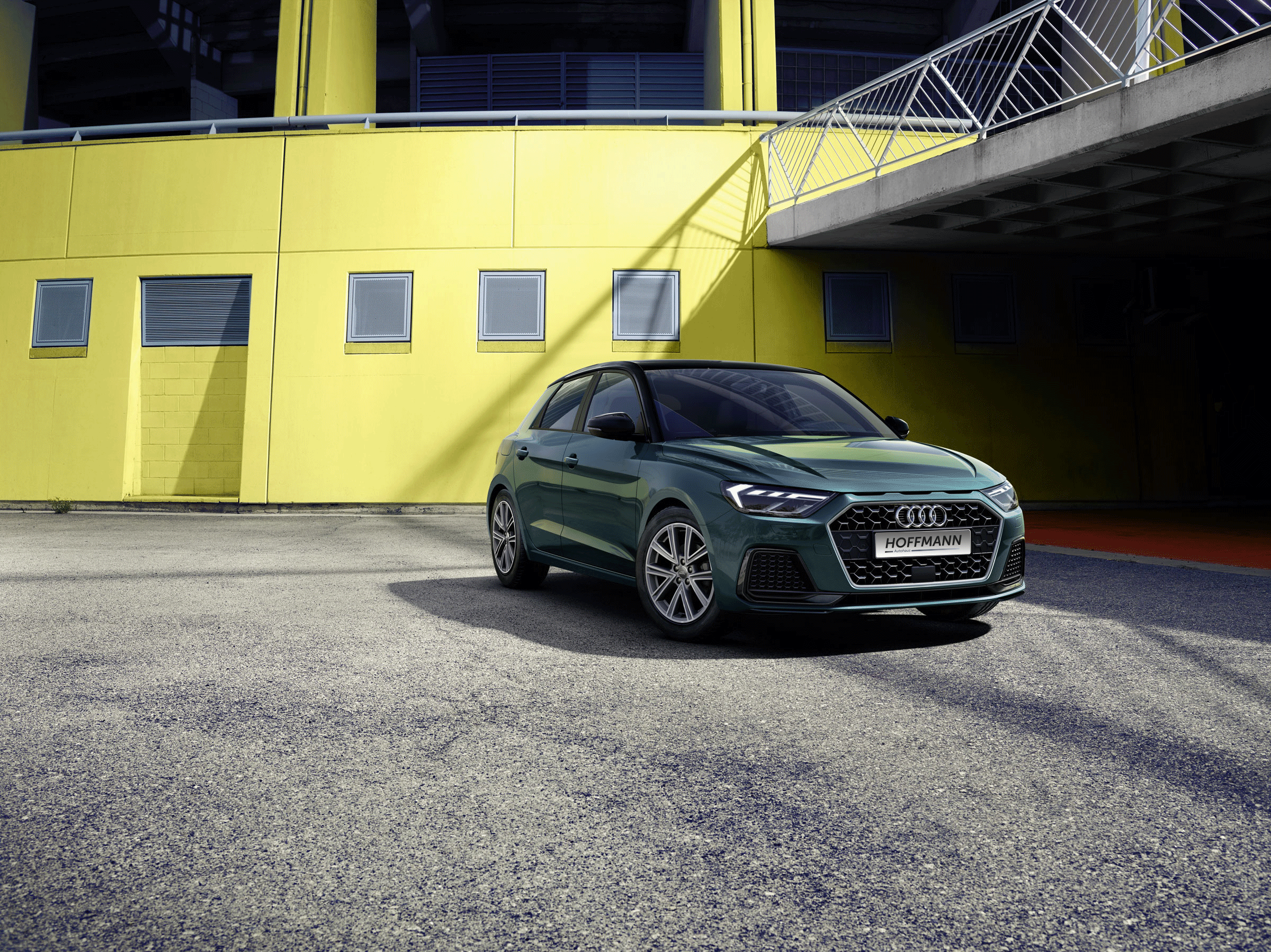 Grüner Audi A1