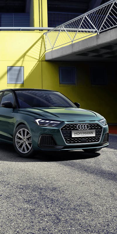Grüner Audi A1