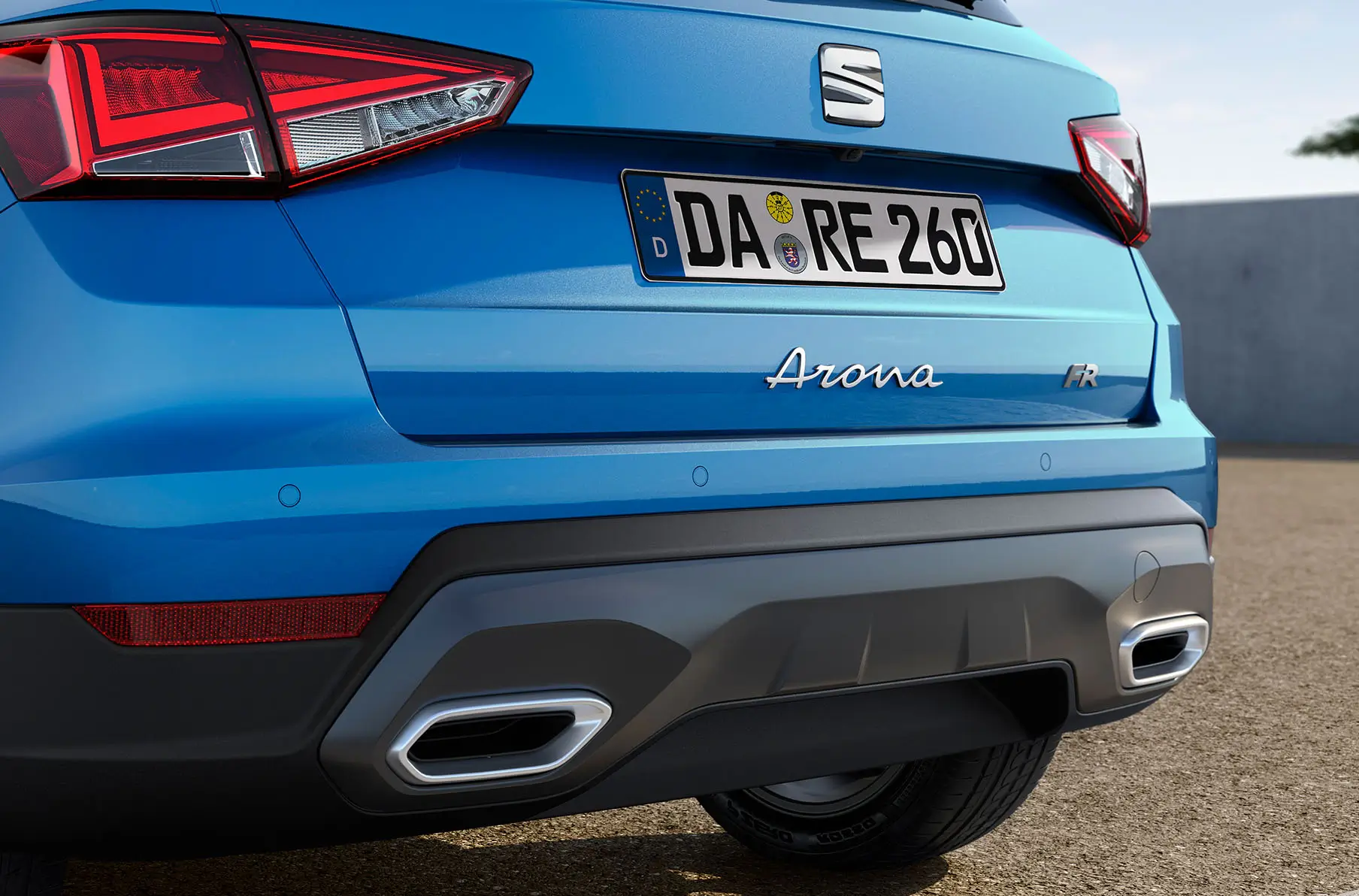 Closeup des Heck des SEAT Arona