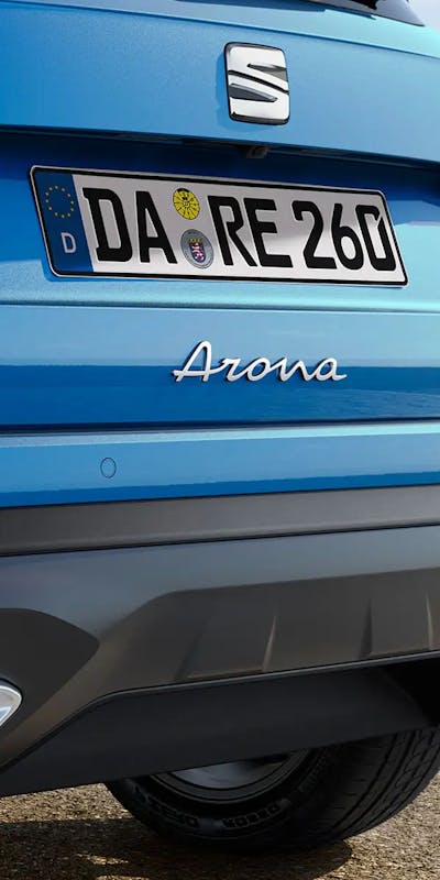 Closeup des Heck des SEAT Arona