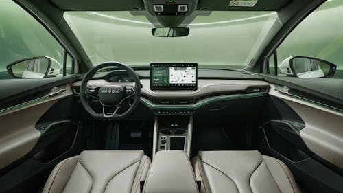 Interieur des Skoda Enyaq