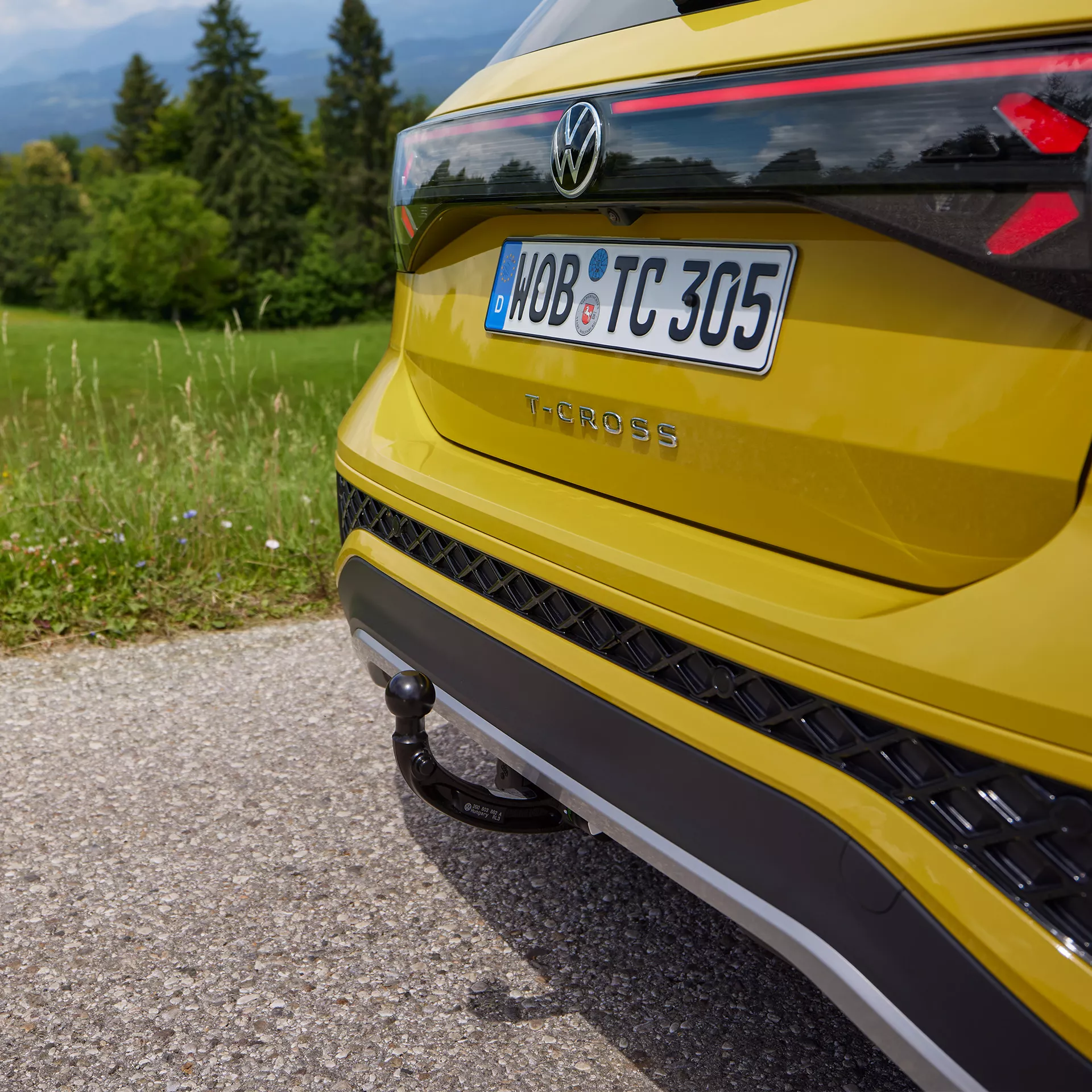 Detailansicht vom Heck des VW T-Across