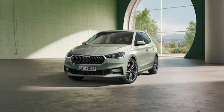 Geparkter Skoda Fabia