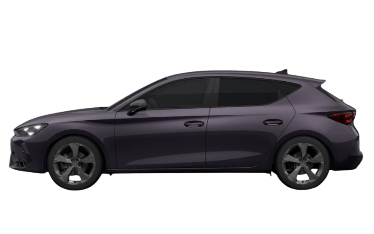 Midnight Cupra Leon mit transparenten Hintergrund