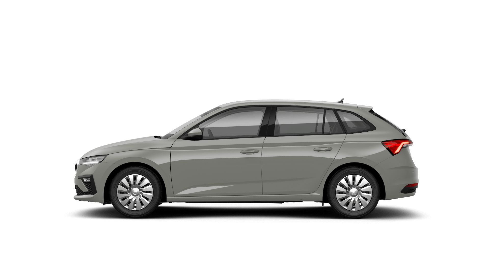 Grauer Skoda Scala freigestellt