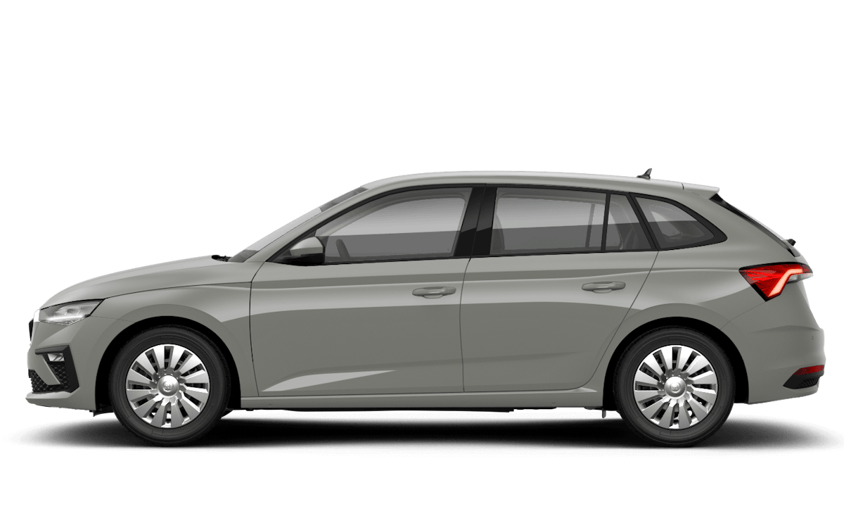 Grauer Skoda Scala freigestellt