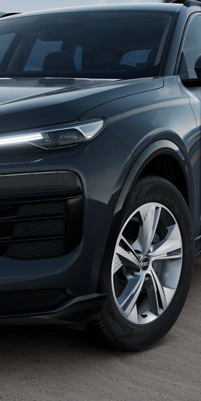 Audi Q6 e-tron Nahaufnahme von Fahrzeugfront