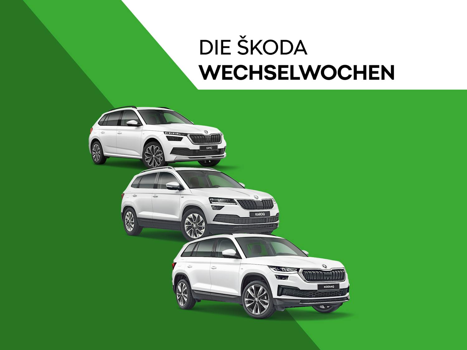 Die SKODA Wechselwochen bei Autohaus Hoffmann. Tauschen Sie jetzt zu attraktiven Konditionen Ihr Fahrzeug ein.