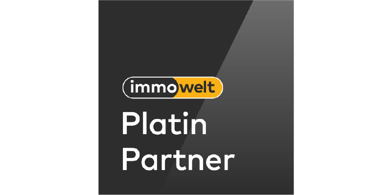 Abzeichen Platin Partner von immowelt