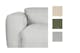 Detailbild vom grauen Sofabezug Cord-Stoff Snor