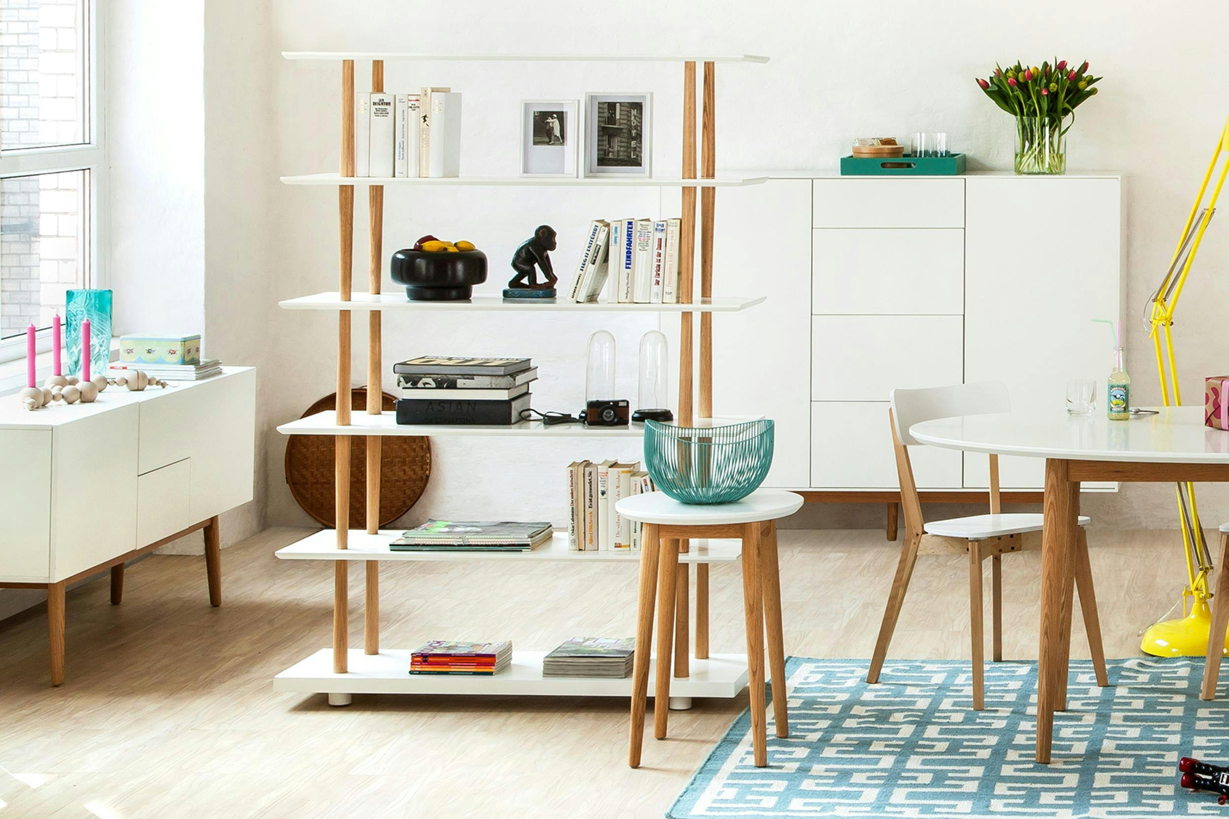 Open kast als roomdivider