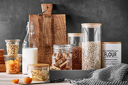Na-und Utensilien-Körbchen & Tischmülleimer Set (2 Stück) – Blau, Praktisch Für Büro, Küche & Wohnzimmer