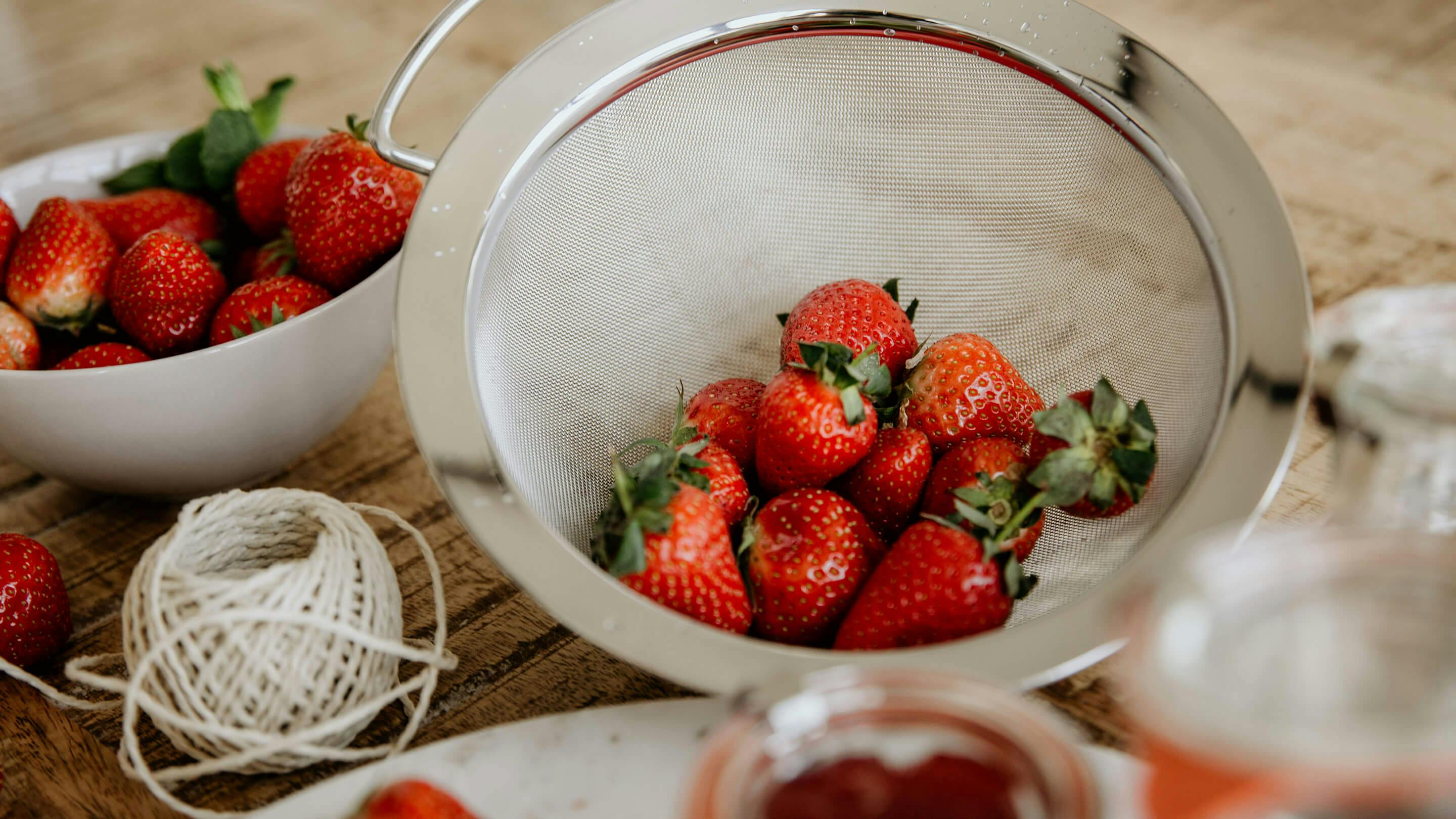 Erdbeeren im Sommer geniessen