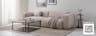 Beigefarbenes Einzelsofa Hudson von Studio Copenhagen mit schwarzem Couchtisch
