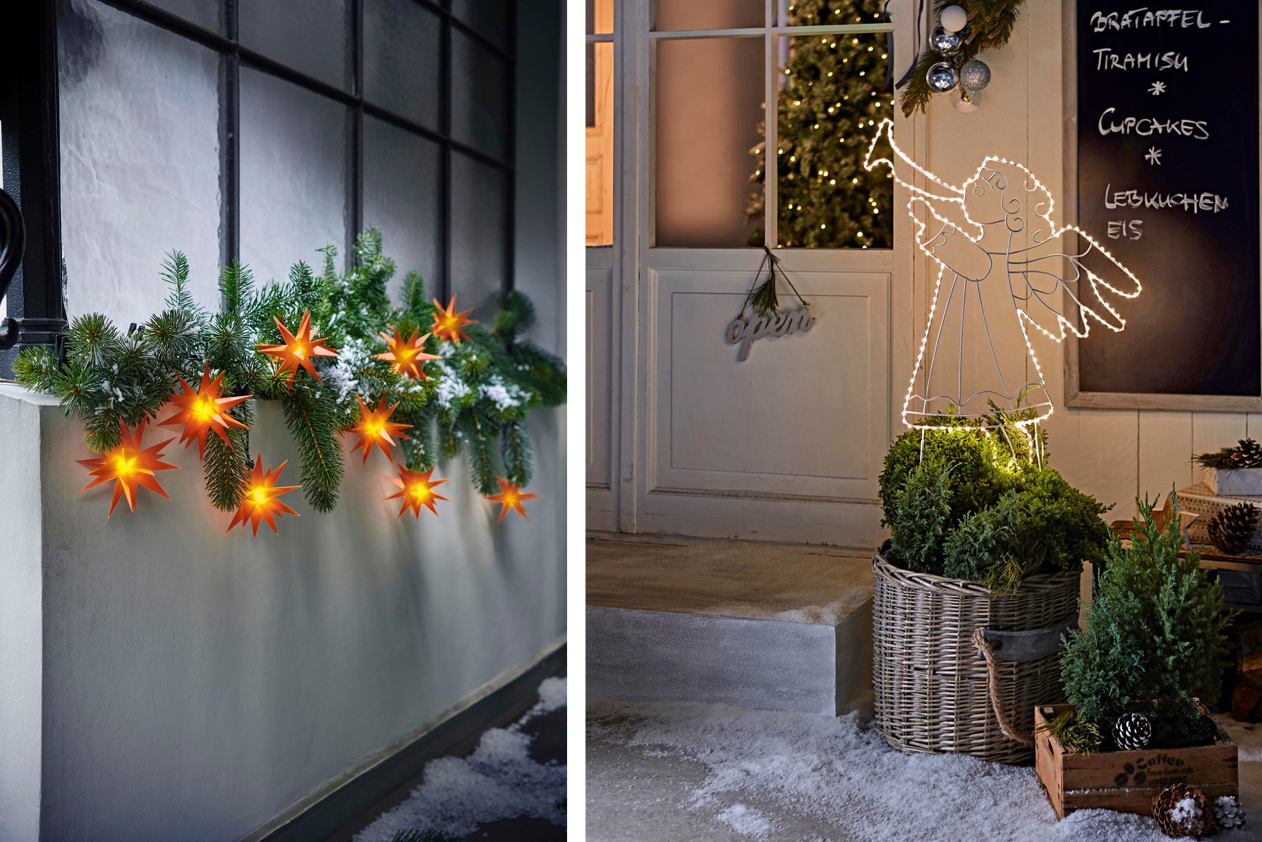 Weihnachtsbeleuchtung innen und außen home24