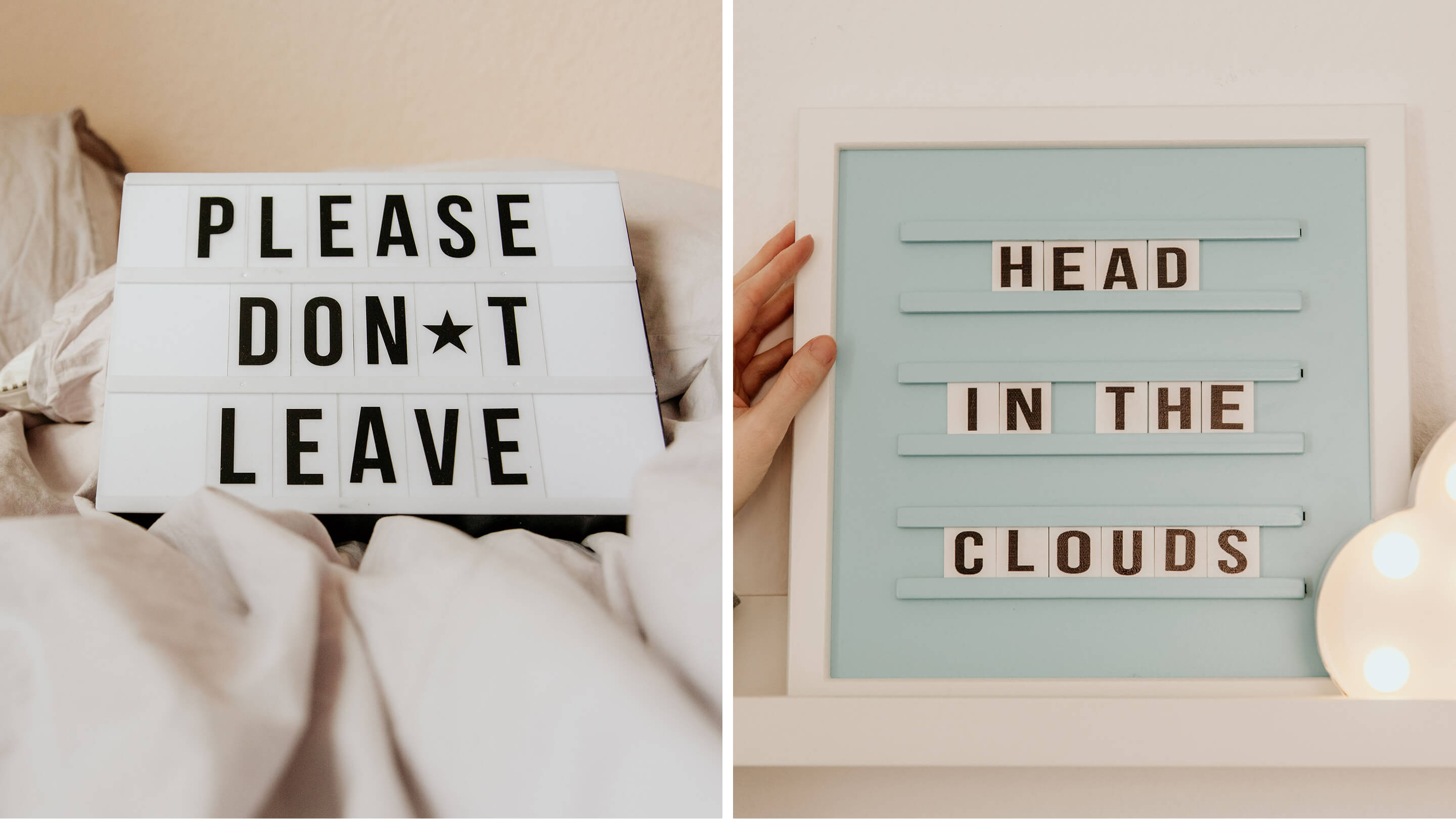 Sprüche für Lightbox und Letterboards home24