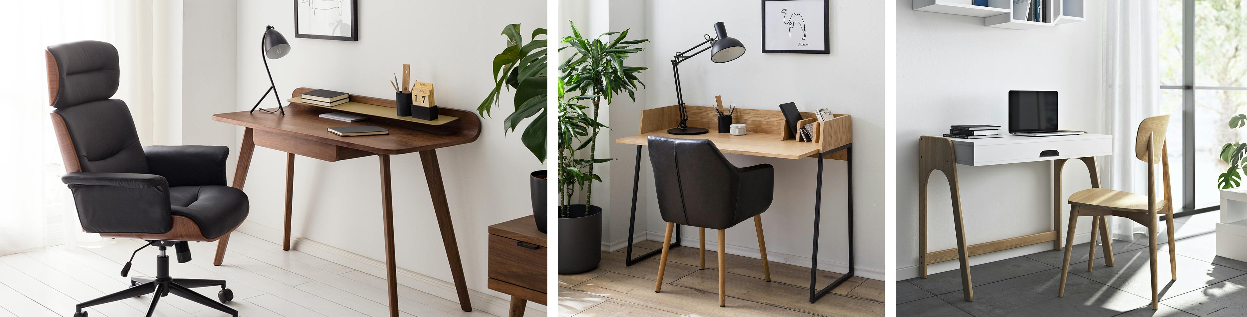 Kleines Home-Office angenehm gestalten mit Bürostühlen und ergonomischen Schreibtischen